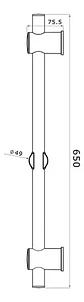 Barra Soporte Para Ducha Deslizable Taumm Acero Inoxidable - Miniatura 7