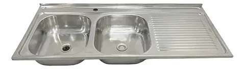 Lavaplatos Doble 120x50 Sobreponer Derecho Monomando Taumm