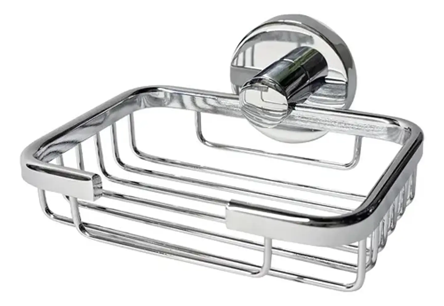 Jabonera Acero Inoxidable Para Baño Plateado Swertt Taumm 1