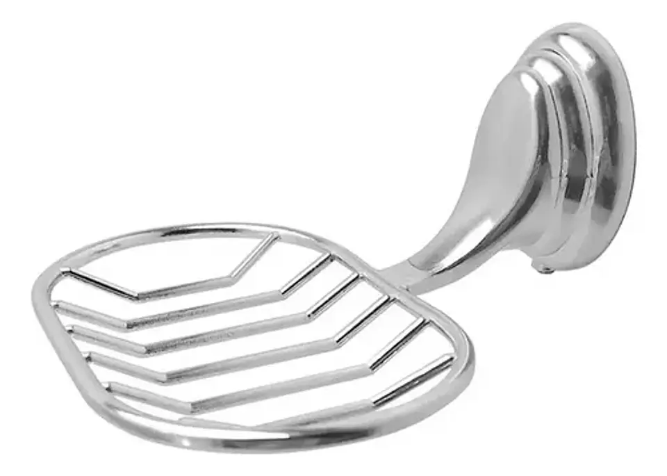Jabonera Metal Rejilla Accesorio Pared Baño Colomba Taumm 1