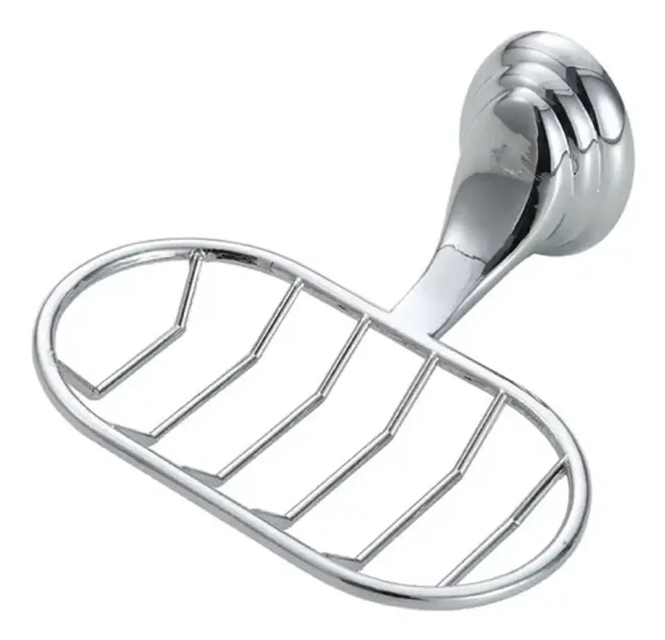 Jabonera Metal Rejilla Accesorio Pared Baño Colomba Taumm 2