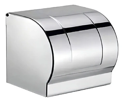 Porta Papel Higiénico Wc Metalico Redondo Taumm Acero Inox