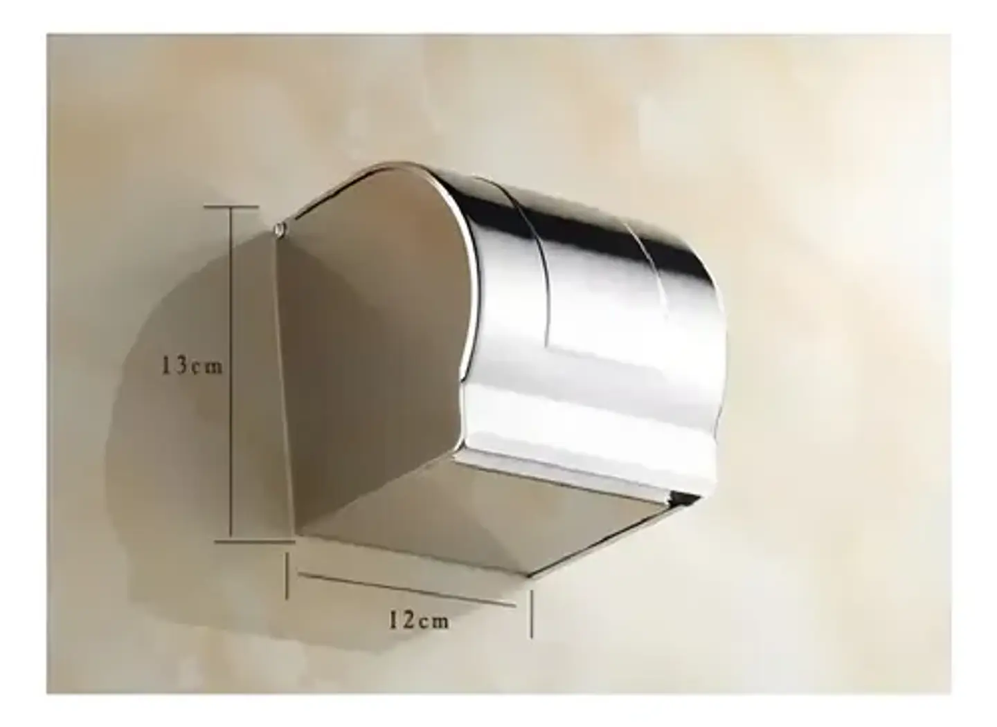 Porta Papel Higiénico Wc Metalico Redondo Taumm Acero Inox 4
