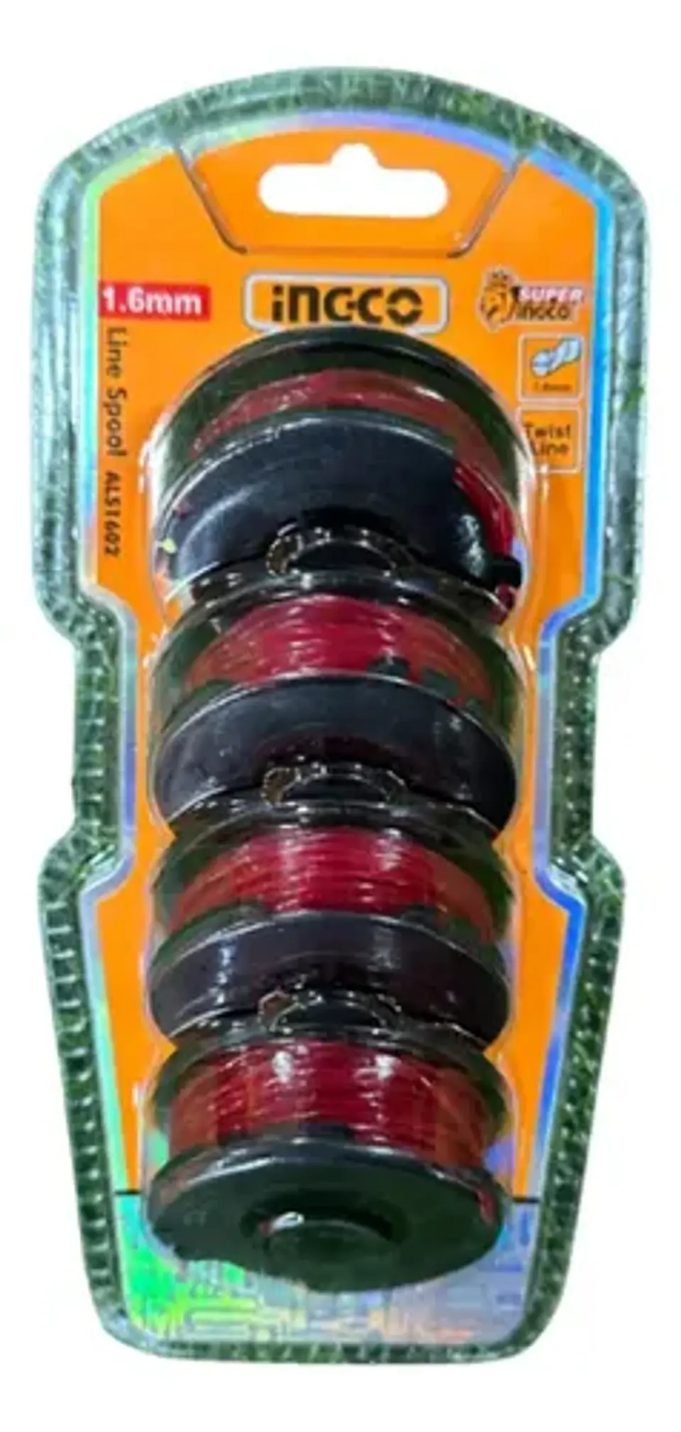 Set 4 Carretel Hilo Tanza Ingco Bordeado Orilladora 1.6mmx5m 4
