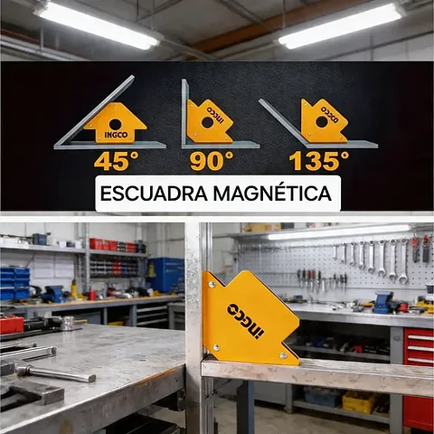 Escuadra Magnética 3 Pulgadas 25 Lbs Para Soldar Ingco