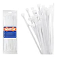 Set De 100 Amarras Plasticas Wadfow 7.2x400 Mm 45 Kg 4-105mm - Miniatura 1