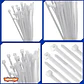 Set De 100 Amarras Plasticas Wadfow 7.2x400 Mm 45 Kg 4-105mm - Miniatura 4