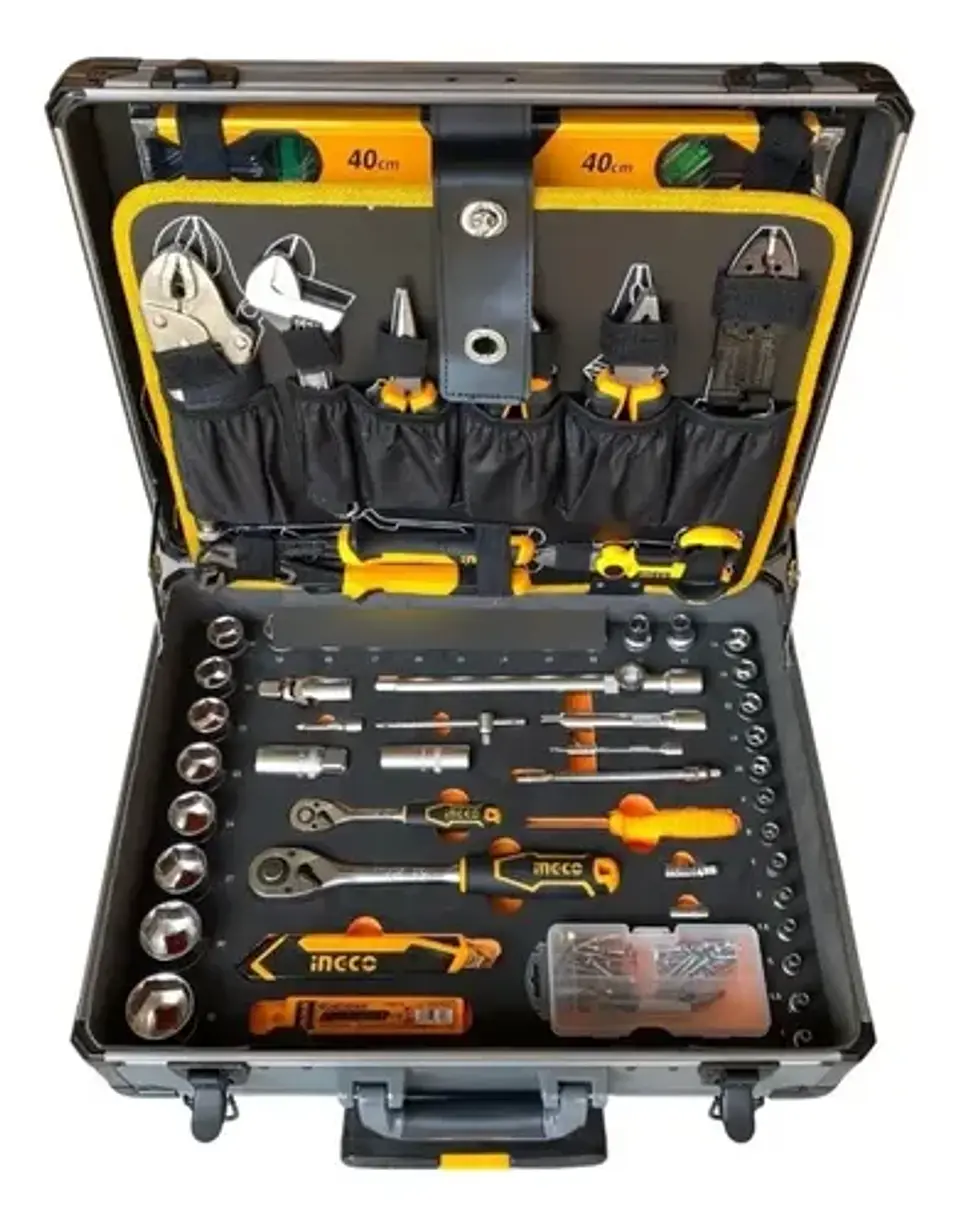 Caja Maleta De Herramientas Manuales Ingco 147 Ac Industrial 5
