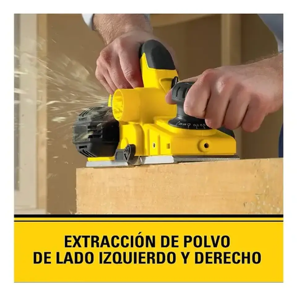 Cepilladora Eléctrica De Mano Stanley Profesional Stpp7502 8.2cm Color Amarillo 3