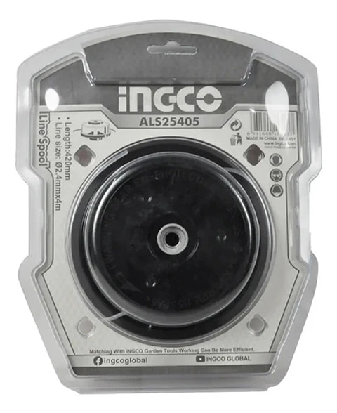 Carrete Hilo Para Orilladora 2,4 Mm X 4 M Ingco Als25405