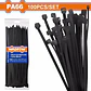 Set De 100 Amarras Plasticas Wadfow 3.6x200 Mm 18 Kg - Miniatura 3