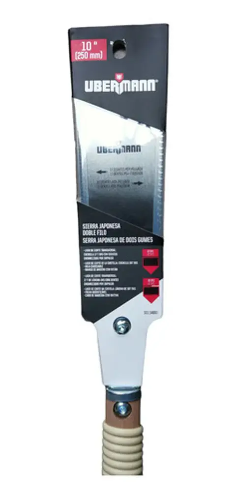 Sierra Japonesa Doble Filo 10 Pulgadas (250 Mm) Ubermann 