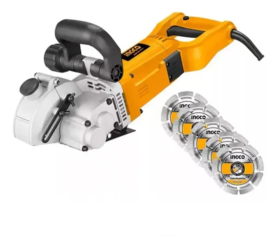 Ingco Industrial Wlc30001 Acanaladora 3000w Por Cable Amarillo 2