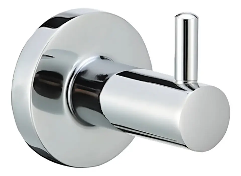 Perchero Toallero De Pared Taumm Swertt Cromado Baño Moderno Gris 1