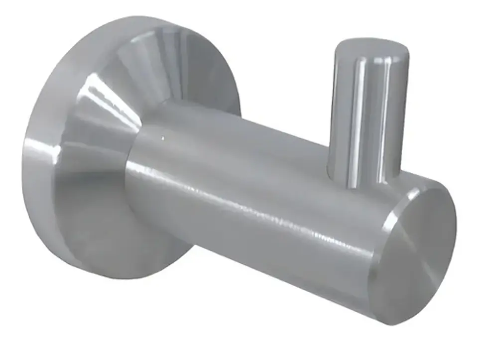 Perchero Toallero De Pared Taumm Swertt Cromado Baño Moderno Gris 2