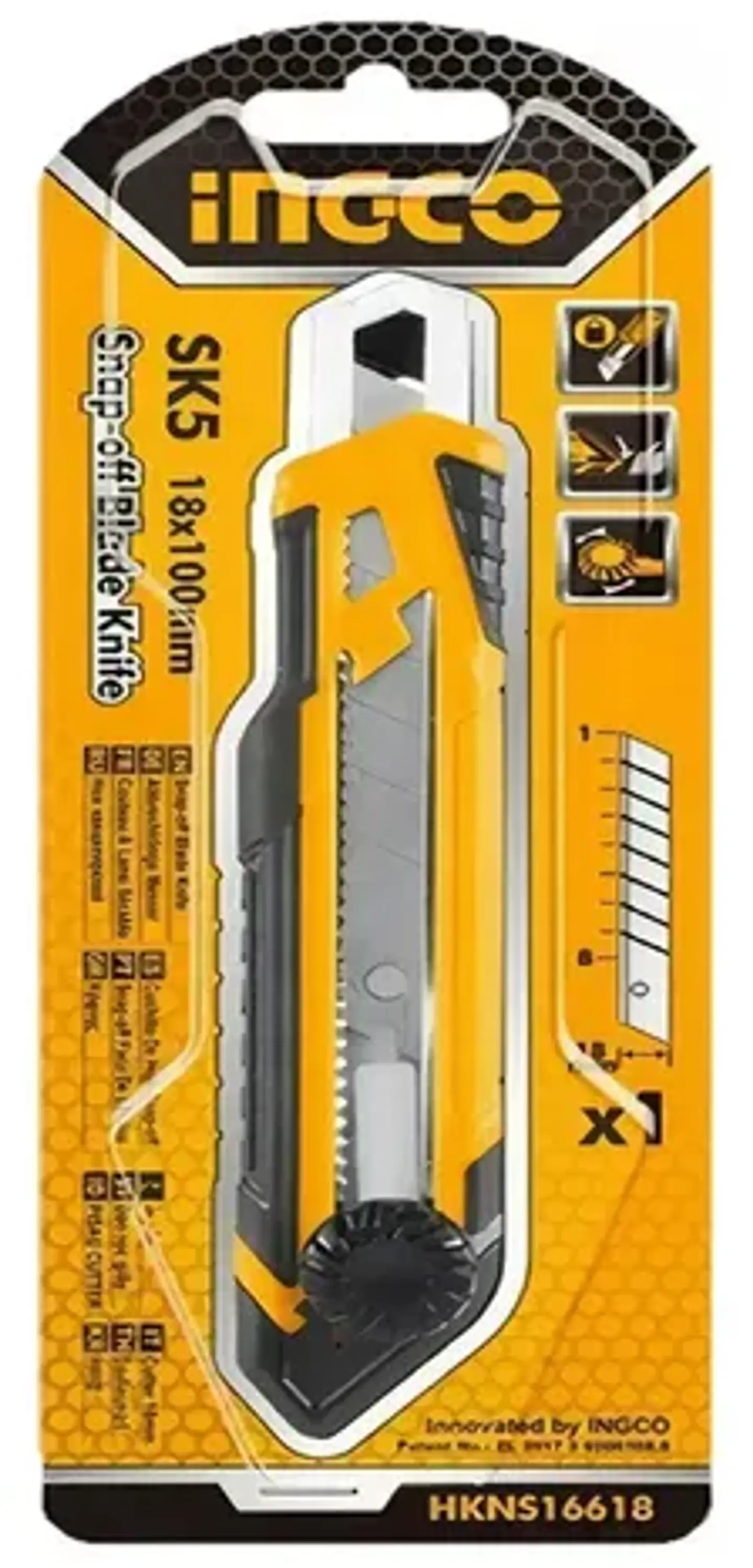 Cuchillo Cartonero Ingco 18x100 Mm Hkns16618 2
