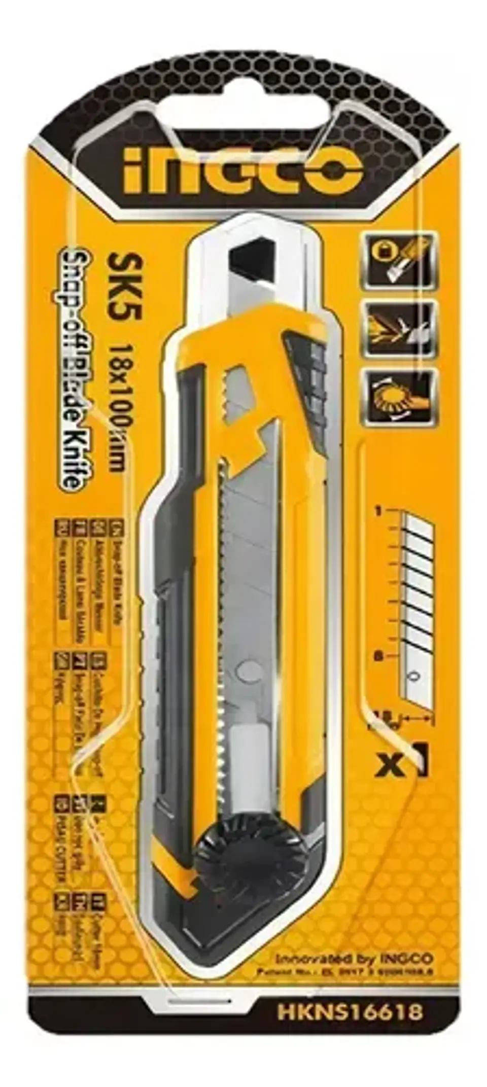Cuchillo Cartonero Ingco 18x100 Mm Hkns16618 2