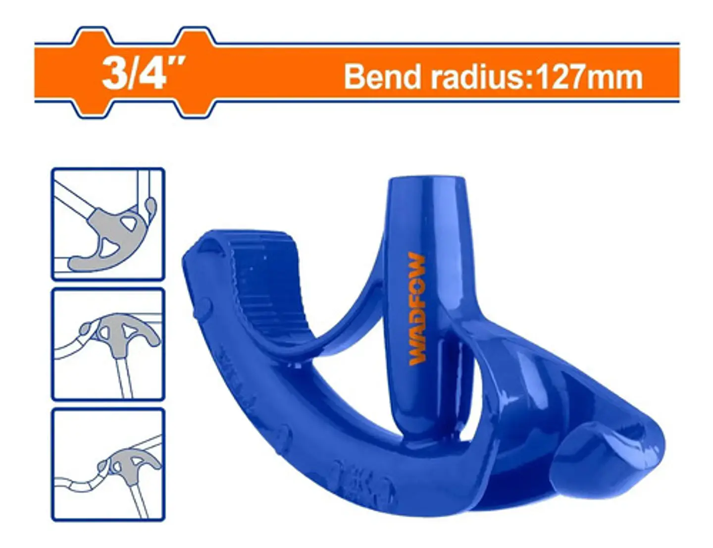 Doblador Curvador De Tubos 30-90 Grados 3/4 PuLG 19mm Wadfow 2