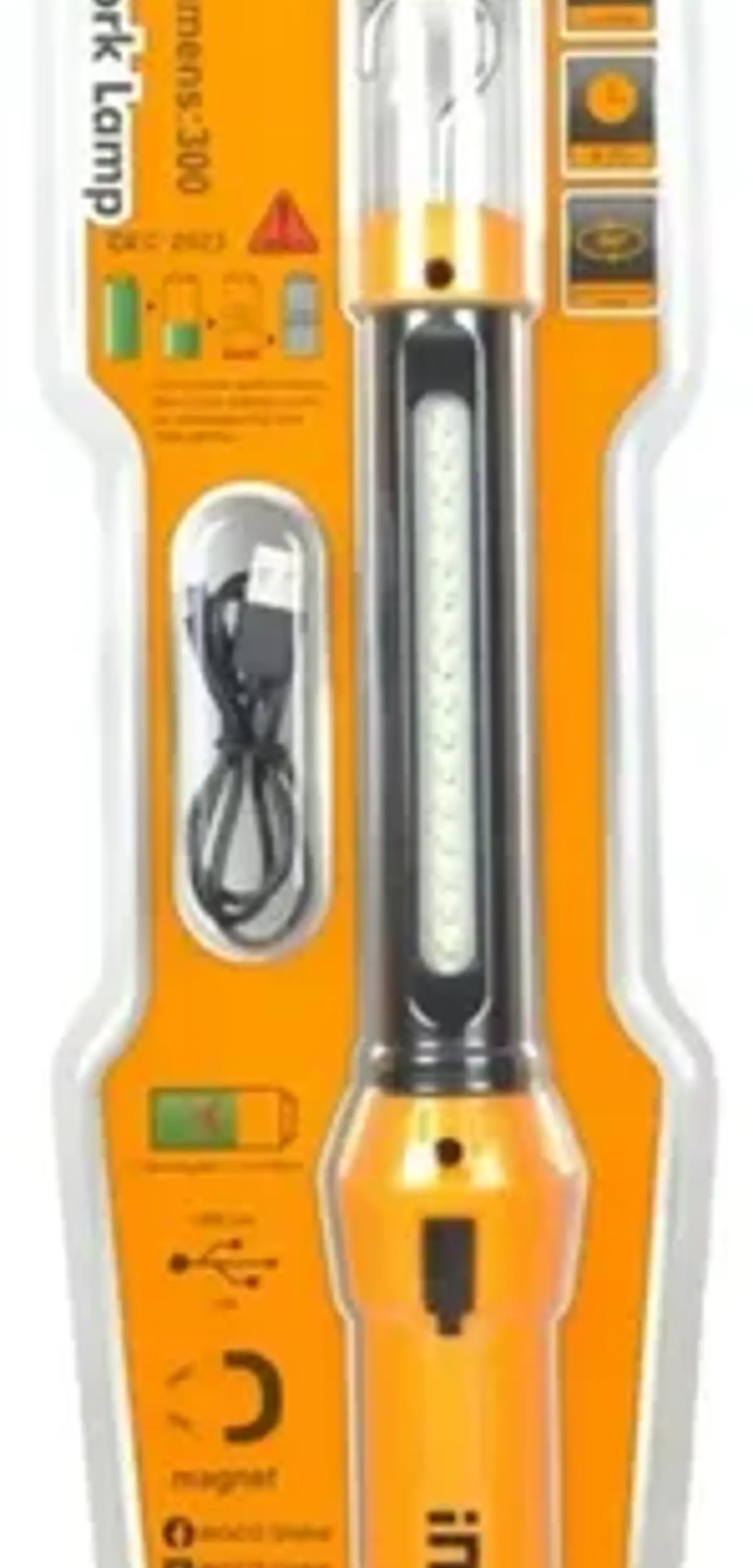 Lampara Trabajo Led Mecanico Base Magnetica Ingco Hwli35261 Blanco 1