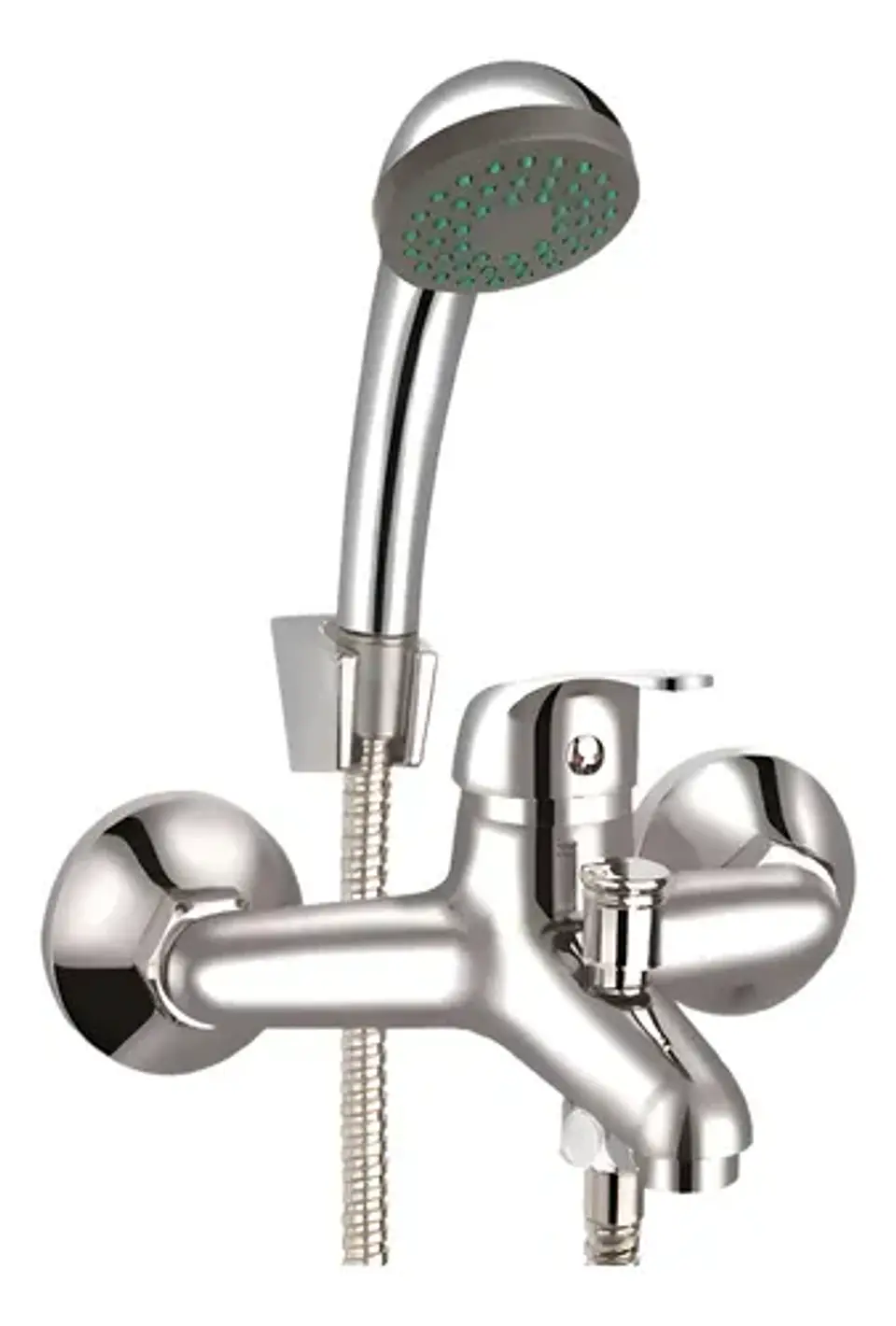 Llave Monomando Tina Ducha Colomba Acabado Cromado Color Plateado 2