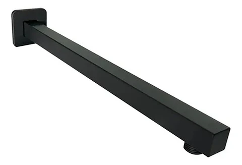 Brazo Para Plato Ducha 40 Cm Negro Schwarz Taumm Acero Inox