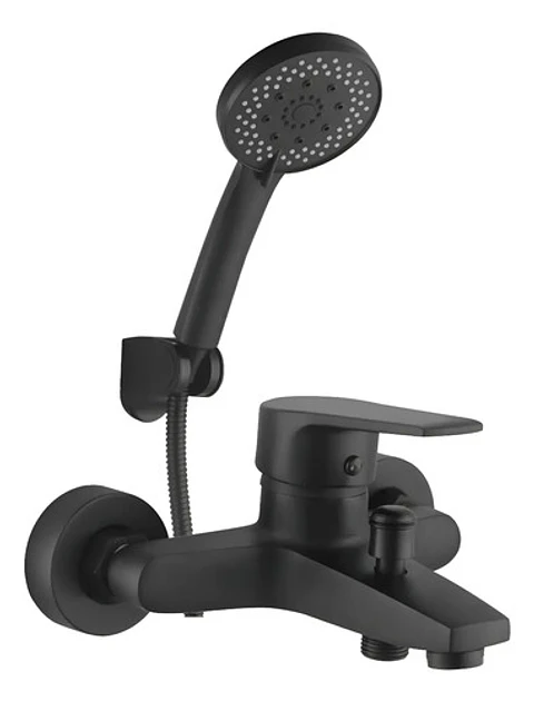 Llave Monomando Tina Ducha Notte Acabado Mate Color Negro