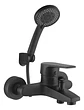 Llave Monomando Tina Ducha Notte Acabado Mate Color Negro - Miniatura 1