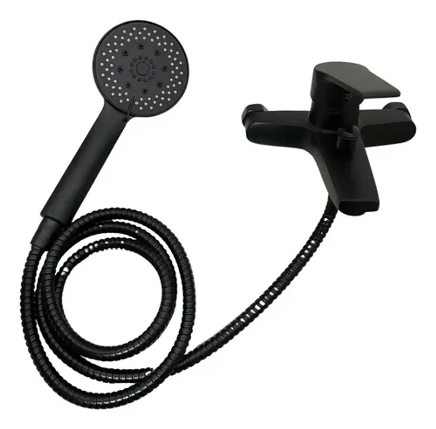 Llave Monomando Tina Ducha Notte Acabado Mate Color Negro 4