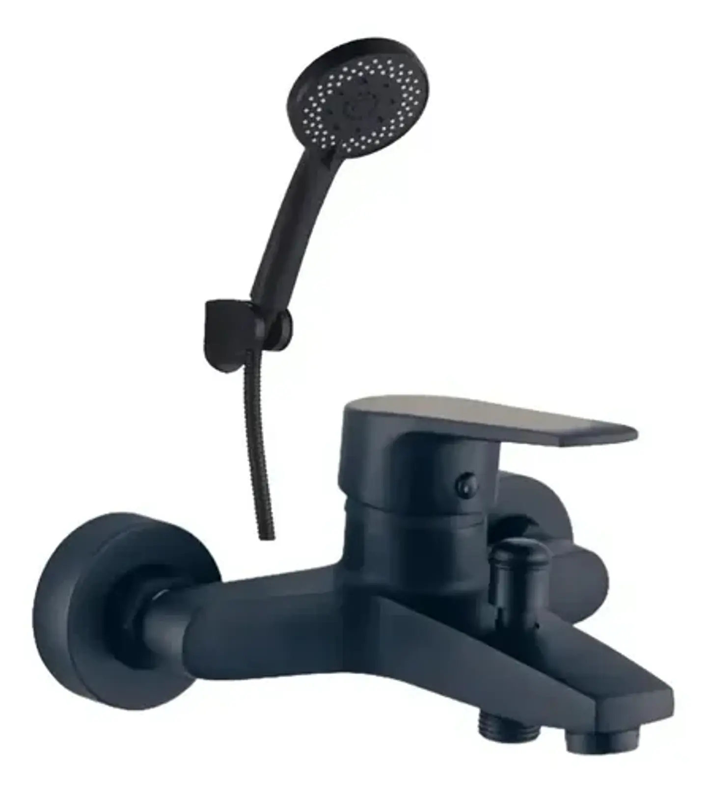 Llave Monomando Tina Ducha Notte Acabado Mate Color Negro 5