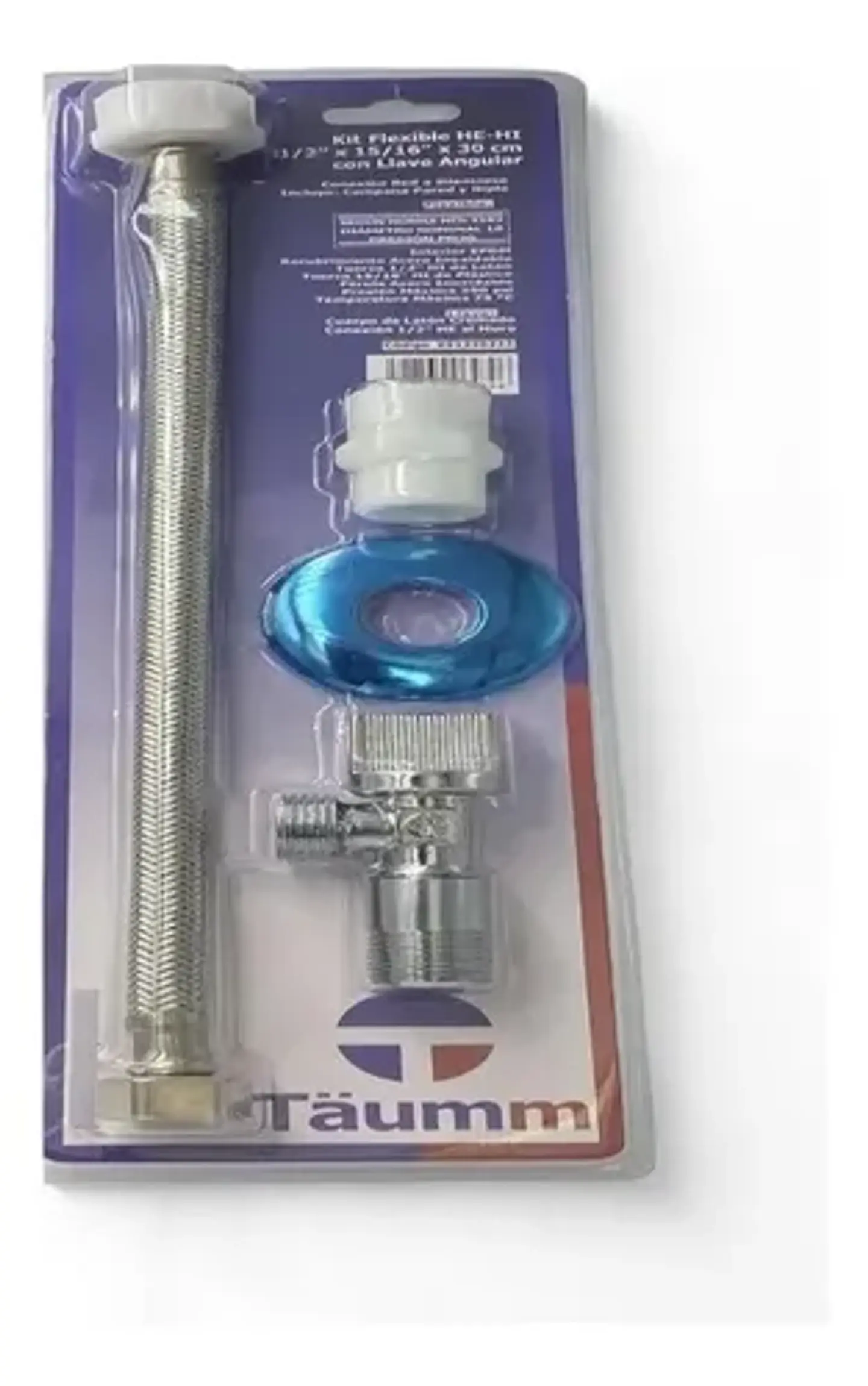 Kit Flexible He-hi 1/2 X 15/16 X 25cm Taumm C/ Llave Angular 3