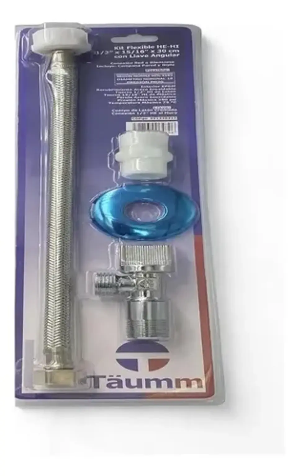 Kit Flexible He-hi 1/2 X 15/16 X 25cm Taumm C/ Llave Angular 3