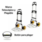 Carro Plegable Tipo Yegua Con Asa Acero 150 Kg 52x50x115 Cm - Miniatura 7