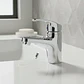 Llave Monomando Lavatorio Colomba Taumm Cromado Plateado - Miniatura 2