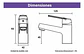 Llave Monomando Lavatorio Colomba Taumm Cromado Plateado - Miniatura 6