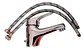 Llave Monomando Lavatorio Colomba Taumm Cromado Plateado - Miniatura 8