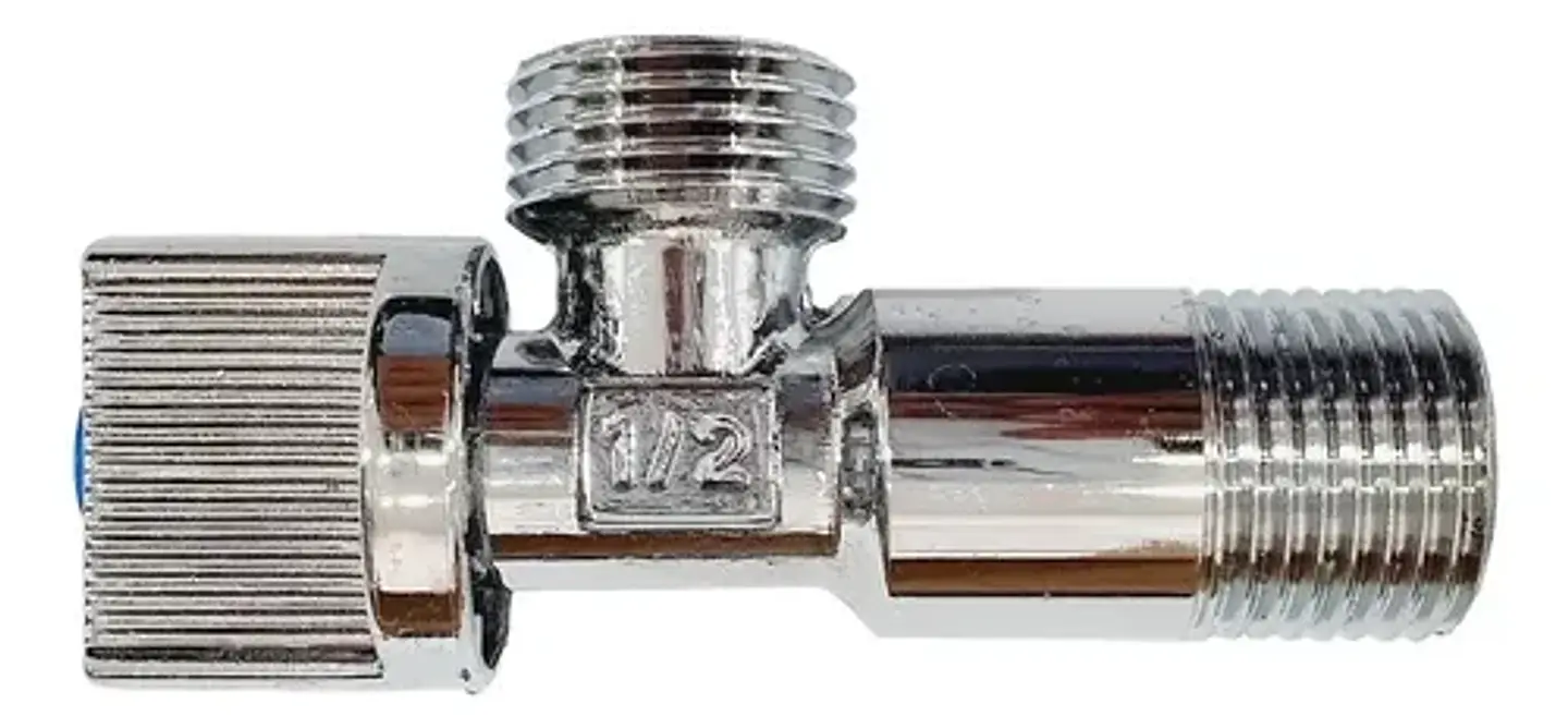 Llave Angular He-he 1/2 Con Accesorio Pared Taumm 4