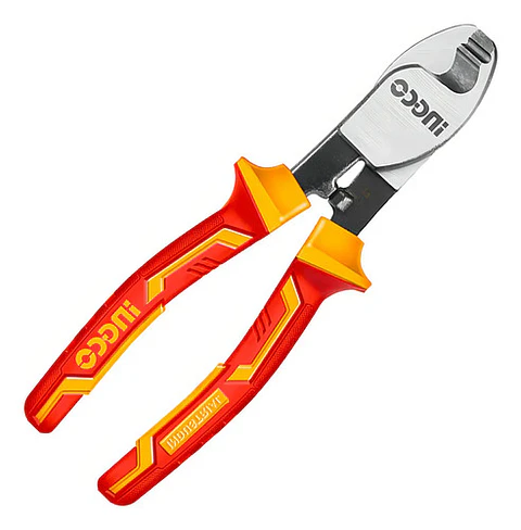 Alicate Corta Cable Aislado 1000v 6 Pulgadas 160mm Ingco Color Amarillo Y Rojo