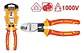 Alicate Corta Cable Aislado 1000v 6 Pulgadas 160mm Ingco Color Amarillo Y Rojo - Miniatura 7