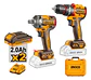Kit Taladro Percutor Y Pistola De Impacto Bl Ingco Ckli20286 - Miniatura 4