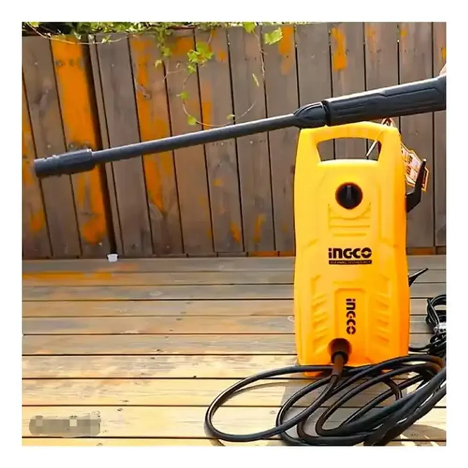 Hidrolavadora De Alta Presión 130bar 1900psi 1400w 5.5l/min + Manguera Alta Presión 5m Naranja 50 Hz/60 Hz 6