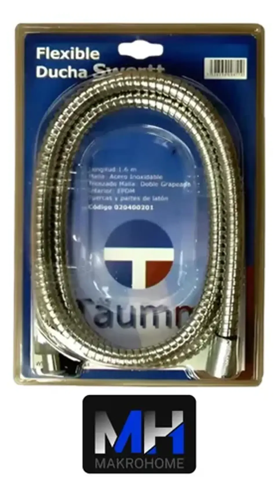 Flexible Ducha 1.6 Mt Swertt Taumm Acero Inoxidable 4