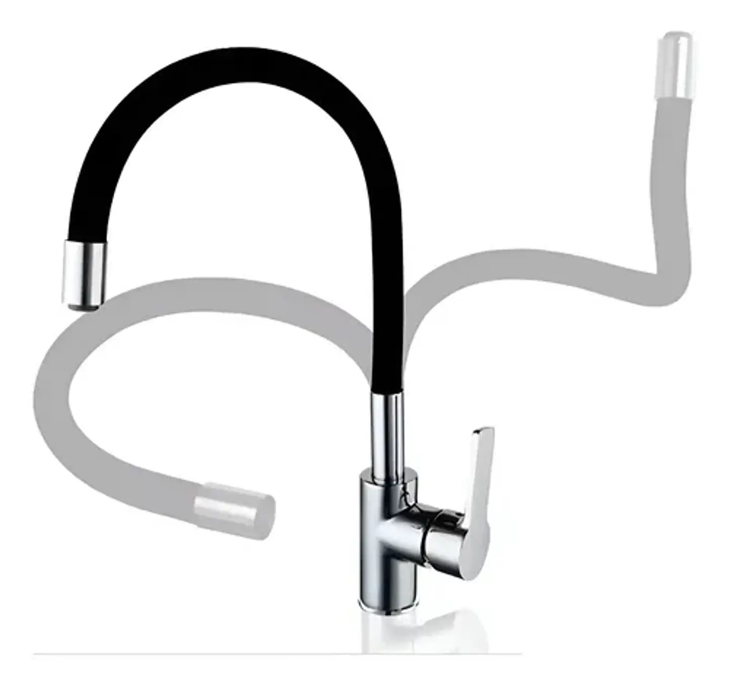 Llave Monomando Lavaplatos Cuello Flexible Taumm Grifo 1