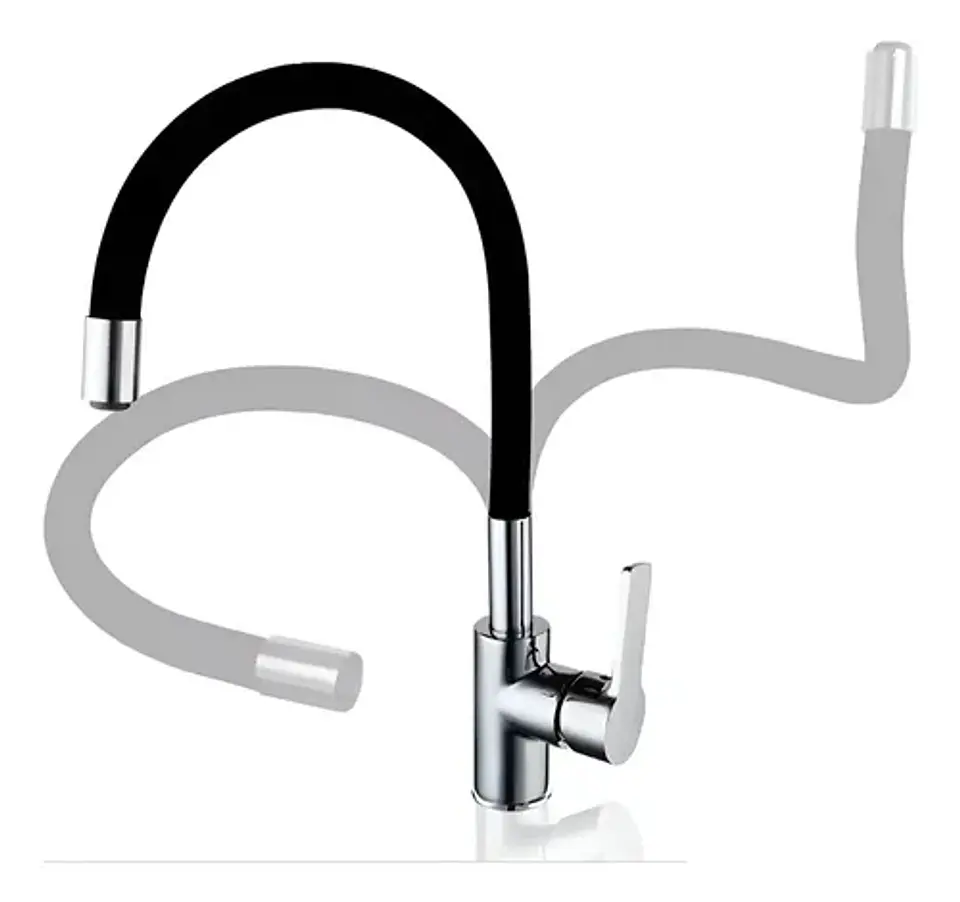 Llave Monomando Lavaplatos Cuello Flexible Taumm Grifo 1