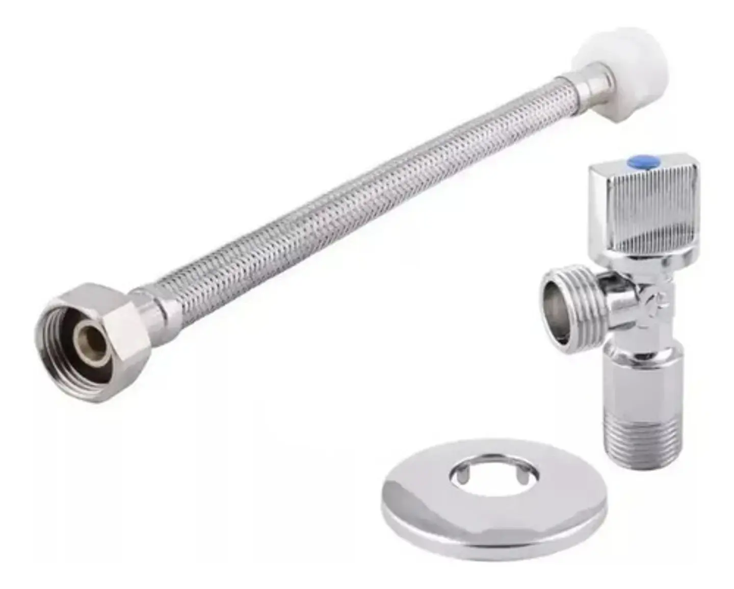 Kit Flexible 35cm Con Llave Angular 1/2 * 15/16 Taumm 1
