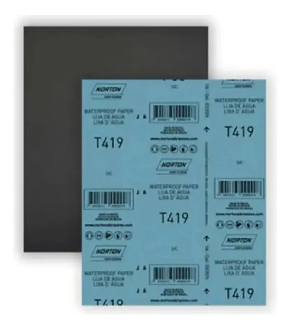 10 Lijas Al Agua Automotriz T-419 230x280 Mm Norton 80 3