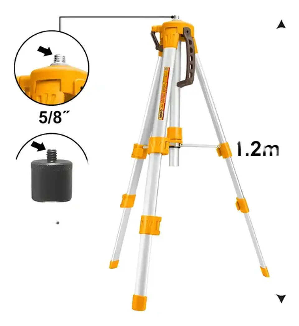 Tripode Ingco Para Nivel Laser 1,2m 1
