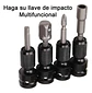 Adaptador De Impacto 1/2 Pulgad A Punta Hexagonal 1/4 Torden - Miniatura 9