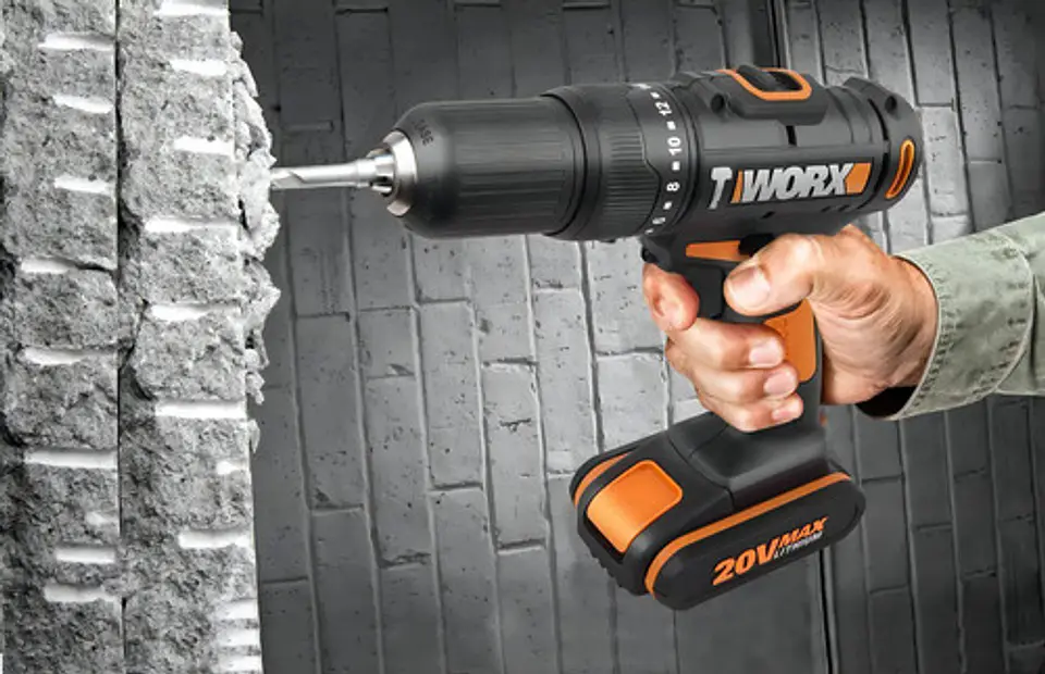 Taladro Percutor Inalámbrico Worx 13 Mm + Bat + Cargador Color Negro Frecuencia 50/60 Hz 4