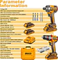 Kit de Herramientas Inalámbricas Ingco CKLI20277 con Taladro Percutor y Atornillador de Impacto - Miniatura 4