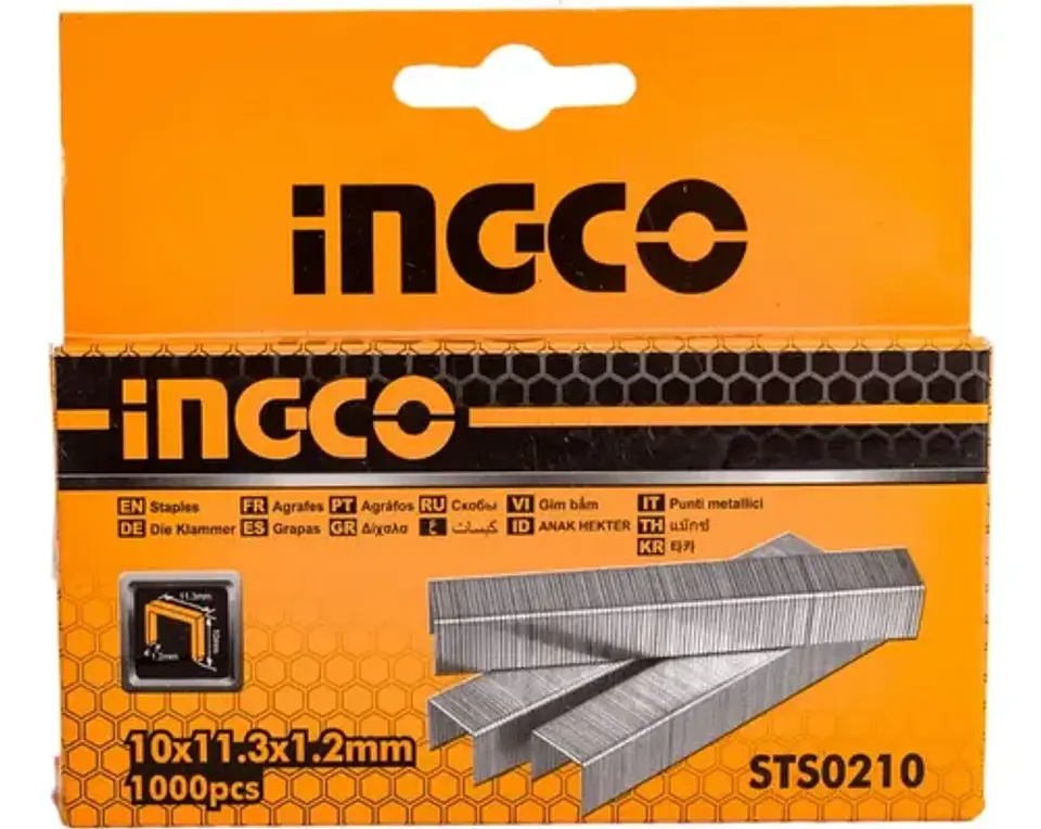 Grapas Grampas 10x1.2mm 1000 Und Ingco Para Hsg1404 Hsg1405 5